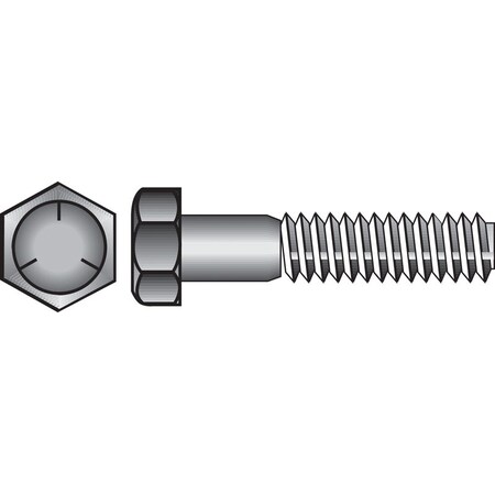 Hillman Grade 5 Hex Head Cap Screw, Steel 200060